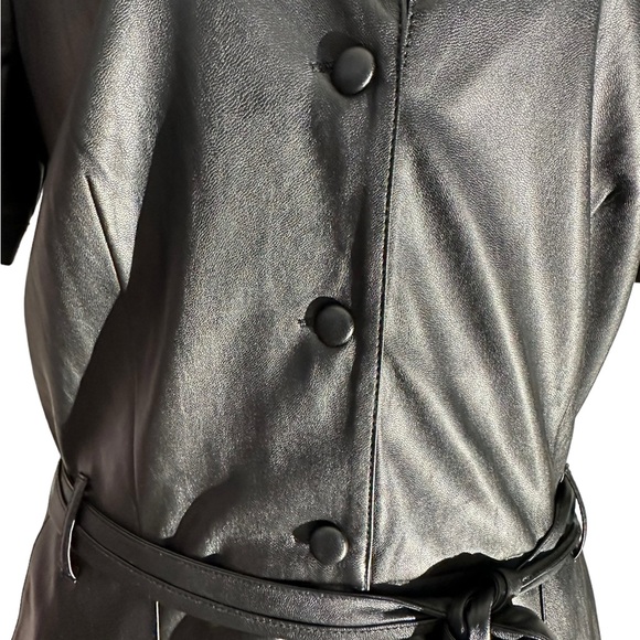 PAIGE Sorenne black romper. EUC. In size M. Faux leather. Pockets. Beautiful - Picture 11 of 16